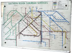 BR(S) Suburban Services Mirror British Railways Southern Region Suburban Services Route Map mirror