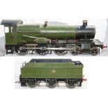 Live Steam 5 inch Gauge Model of GWR Manor 4-6-0 7817 Garsington Manor. In excellent condition and