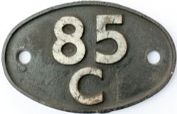 Shedplate 85C Hereford 1950-1961 with sub sheds Kington to 1951, Ledbury, Leominster, Ross-On-Wye,