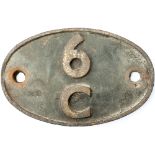 Shedplate 6C Birkenhead Mollington Street 1950-1963 and Croes Newydd 1963-1967 with sub sheds of