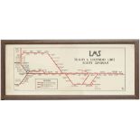 LMS carriage print LMS TILBURY & SOUTHEND LINES ROUTE DIAGRAM. ERO 5322 issued by George Dow in