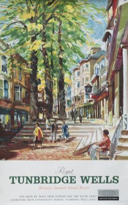 Poster BR(S) ROYAL TUNBRIDGE WELLS by Johnston. Double Royal 25in x 40in.