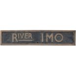 Nameplate RIVER IMO ex Nigerian Railway River Class 2-8-2 steam locomotive No111 built by The Vulcan