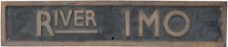 Nameplate RIVER IMO ex Nigerian Railway River Class 2-8-2 steam locomotive No111 built by The Vulcan