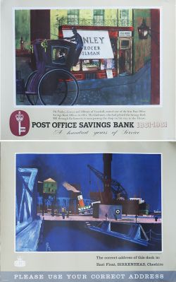 Posters GPO x2 POST OFFICE SAVINGS BANK 1861-1961 MR PANLEY VAUXHALL. Together with EAST FLOAT