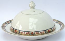 LNER Keswick china muffin dish complete with cover, base marked ALFRED MEAKIN KESWICK LNER C. E.