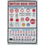 Poster BRITISH ROAD SIGNS published by ROSPA in 1958. Double Crown 20in x 30in. In good condition.