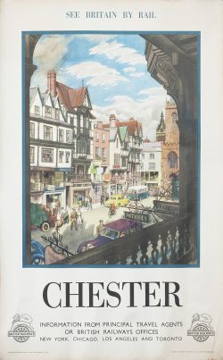 Poster BR(M) CHESTER by S. R. Badmin. Double Royal 25in x 40in. In good condition with minor edge