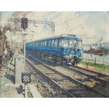 Poster BR(SC) GLASGOW ELECTRIC by Terence Cuneo. Was originally Quad Royal but has been trimmed to