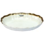 LMS china serving dish marked GLENEAGLES HOTEL inside and base marked Cauldon England LMS Hotels. An