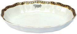 LMS china serving dish marked GLENEAGLES HOTEL inside and base marked Cauldon England LMS Hotels. An