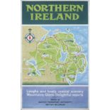 Poster BR/UTA NORTHERN IRELAND LOUGHS AND LOVELY COASTAL SCENERY. Double Royal 25in x 40in. In