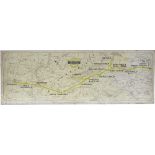 METROPOLITAN LINE, LONDON UNDERGROUND Carriage Route Diagram Panel dated 1937, Aylesbury & Chesham