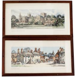 A pair of carriage prints both from the LNER Post War Series. PETERBOROUGH CATHEDRAL by Kenneth