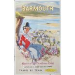 Poster BR BARMOUTH QUEEN OF THE CAMBRIAN COAST by Henry Stringer. Double Royal 25in x 40in. In