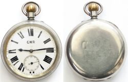 Great Western Railway pre grouping nickel cased pocket watch with English lever movement fully