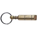 Hull and Barnsley brass organ pipe type Guards whistle stamped V.R. 23 H&B RLY. In good condition.