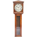 Glasgow & South Western Railway 13in dial mahogany cased regulator railway wall clock. The