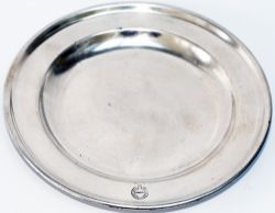 LNER silverplate SIDE DISH marked on the front LNER Refreshment Dep Liverpool in garter and base