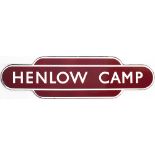 Totem BR(M) FF HENLOW CAMP from the former Midland Railway station between Hitchin and Bedford. In