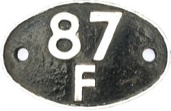 Shedplate 87F Llanelly 1950-1965 with Sub-sheds Burry Port to 1962, Llandovery 1959-1964,