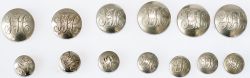 Somerset Joint Committee buttons consisting of: 4 x 25mm, 2 x 23mm, 7 x 16mm. All in good