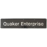 Nameplate QUAKER ENTERPRISE ex High Speed Train class 43 43135 Built at Crewe in 1979 and named at