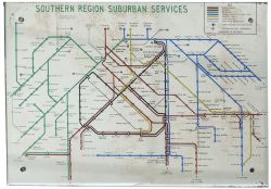 BR(S) Suburban Services Mirror British Railways Southern Region Suburban Services Route Map mirror