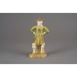 A Royal Worcester model of a Seated Scotsman modelled by James Hadley from the Countries of the