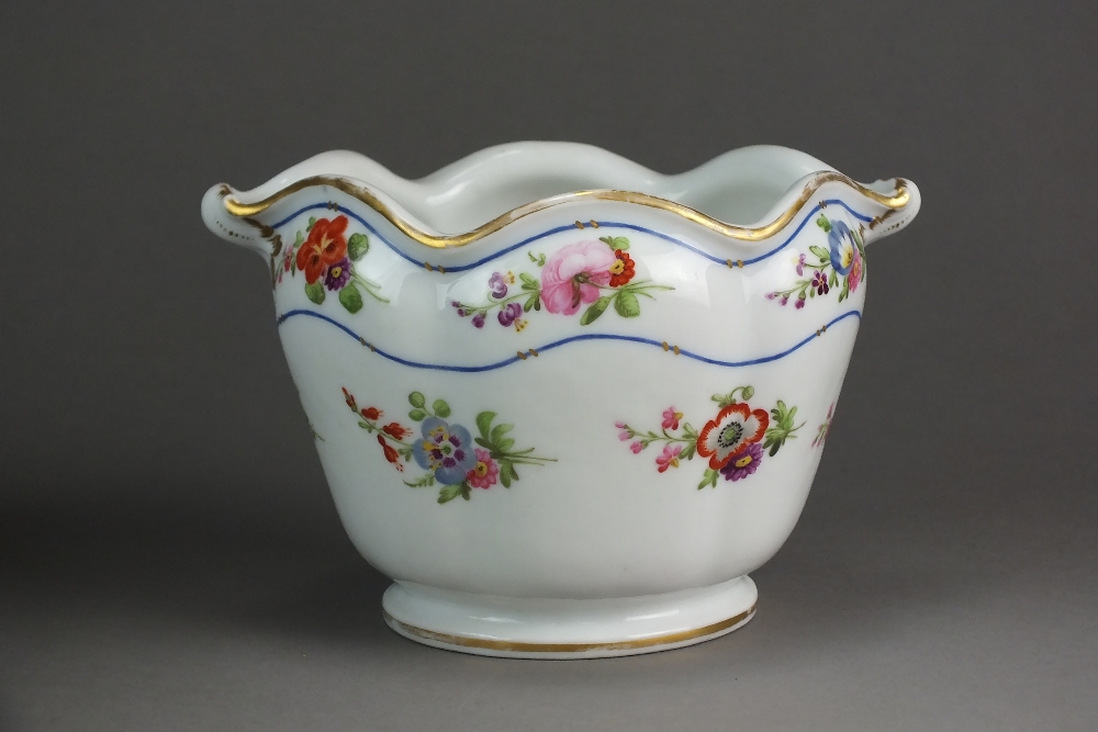 A 'Sevres' style single-flower monteith, 19th century,