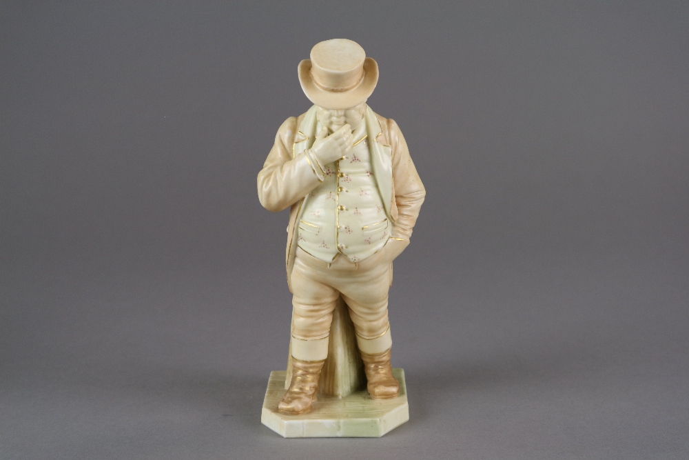 A Royal Worcester blush ivory figure of John Bull, no.