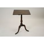 A George III oak tripod table,