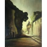 A Dauthville (French school, 20th century) Rue de Montreuil, signed lower left, oil on board,