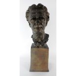 Sydney March (1875-1968) Bronze bust of Percival March on a rectangular base,