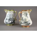 A pair of Samuel Alcock Crimean War jugs, 'Royal Patriotic Fund',