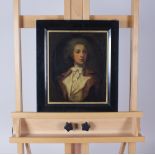 British school, late 19th century Portrait of an 18th century gentleman, wearing a white stock,