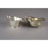 A silver sauce boat, Barker Brother Silver Ltd, Birmingham 1960,