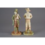 A Royal Worcester blush ivory figure, 'The Yankee', from the National Figures Series,