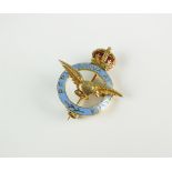 An military enamel brooch