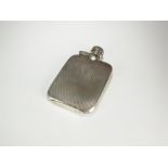 A silver hip flask