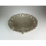 A large silver salver