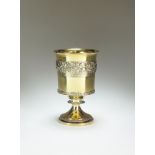 A large silver gilt goblet