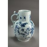 A large Worcester porcelain 'Dutch' jug, circa 1760,