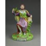 A Staffordshire pearlware figure of St.