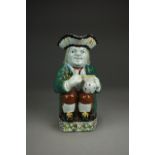 A Yorkshire Mexborough type Toby jug, early 19th century,