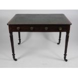 A late Regency mahogany desk in the manner of Gillows,