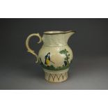 An English prattware Hunting jug, early 19th century,