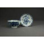 A Caughley porcelain saucer, circa 1785-90,