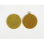 Two Australian Victoria sovereigns, dated 1867 and 1870, Sydney mint,