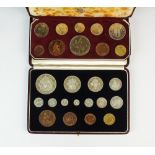 A George VI 1937 Coronation specimen coin set, comprising fifteen coins, crown to farthing,